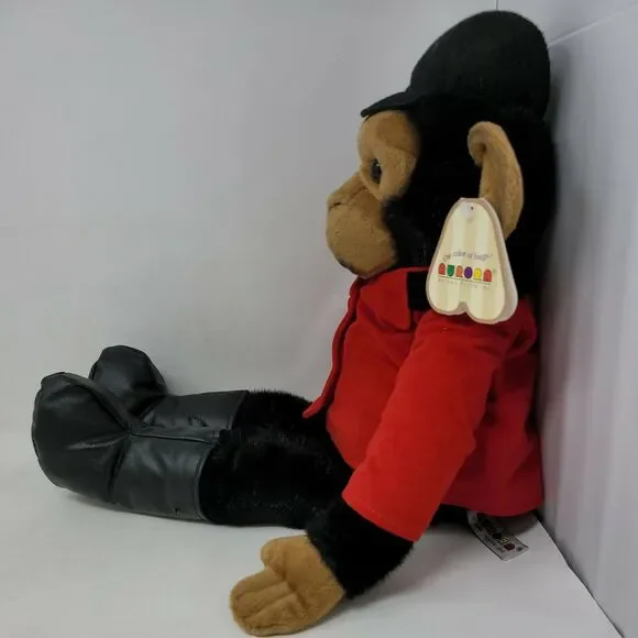 Aurora Plush Tally Ho Monkey Rare Original Circus Stuffed Animal Red Coat Vtg